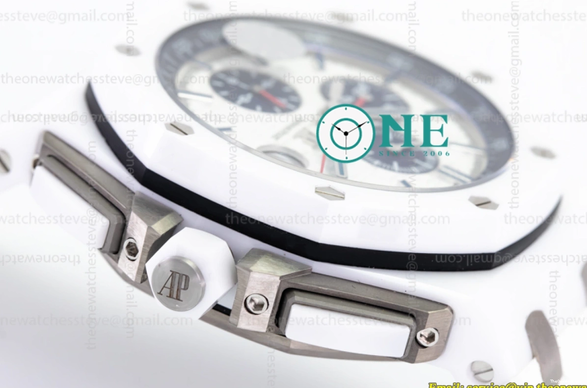 - White Oak Offshore Ceramic Chronograph Piguet Audemars Royal A3126 26402CB JF 0314